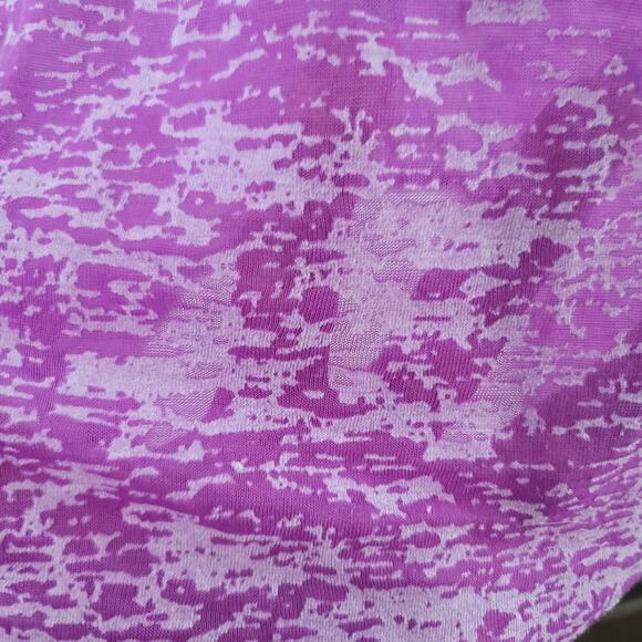 FullBeauty Purple Burnout Contrasting Trim Top 14 16 Lightweight Soft - Picture 6 of 8